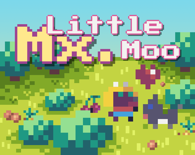 Mx. Little Moo, a pacman like game, whre you play as a little moo